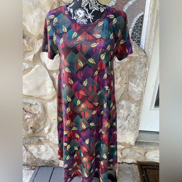 Lularoe Carly Size Small S - Fall Pattern ๐ - Picture 5 of 6